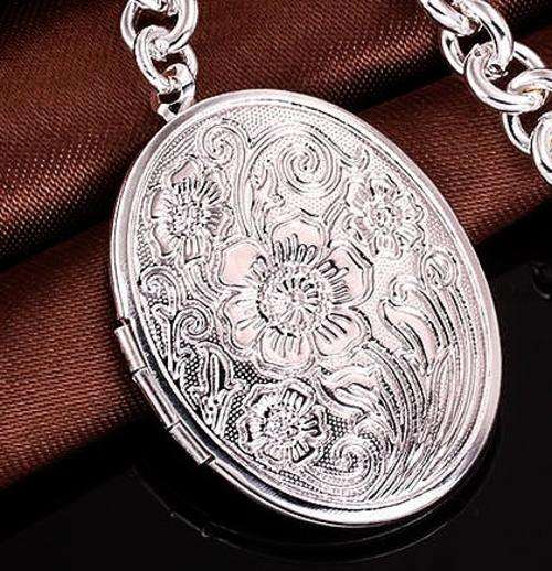 New 925 sterling silver filled stamped Locket style bracelet with fine detail, ADD YOUR OWN PHOTO