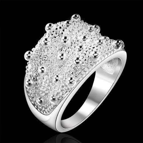New 925 Sterling Silver filled ladies Chunky ring with detail work