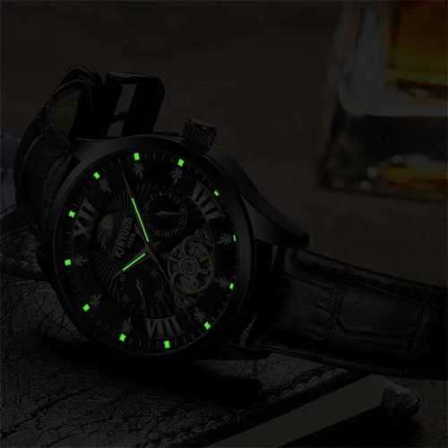 SA Fashion Master Pieces: Genuine leather Handwinding Automatic Mechanical Movement Watch