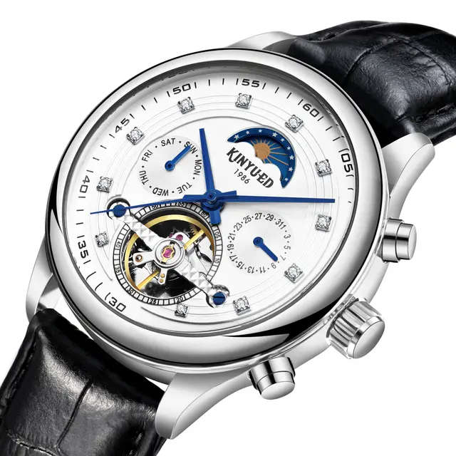 SA Fashion Master Pieces: Genuine Leather Handwinding Automatic Mechanical Movement Watch