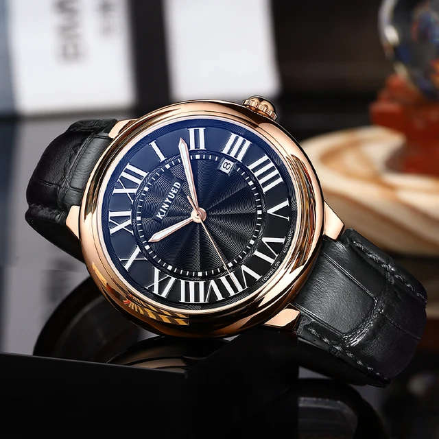 SA Fashion Master Pieces: Genuine Leather Handwinding Automatic Mechanical Movement Watch