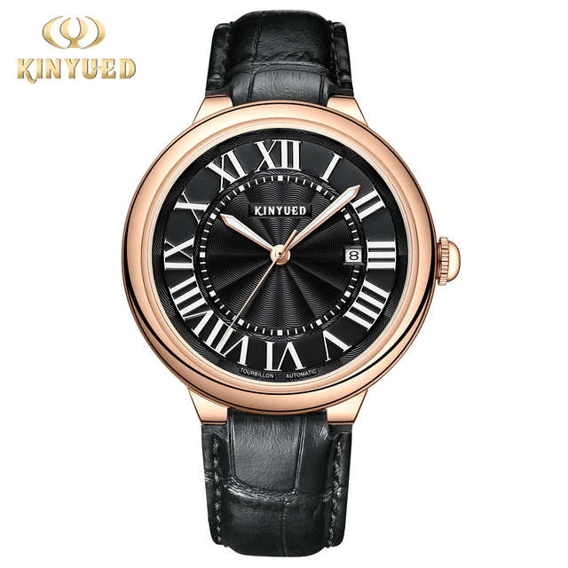 SA Fashion Master Pieces: Genuine Leather Handwinding Automatic Mechanical Movement Watch