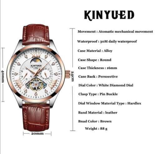 SA Fashion Master Pieces: Genuine leather Handwinding Automatic Mechanical Movement Watch