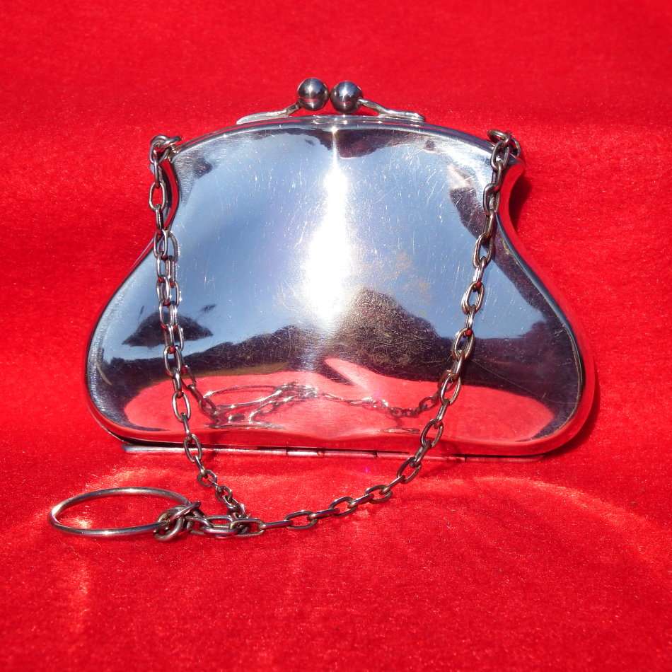 Antique Victorian silver plated 'coin'Purse Ref. JW-14