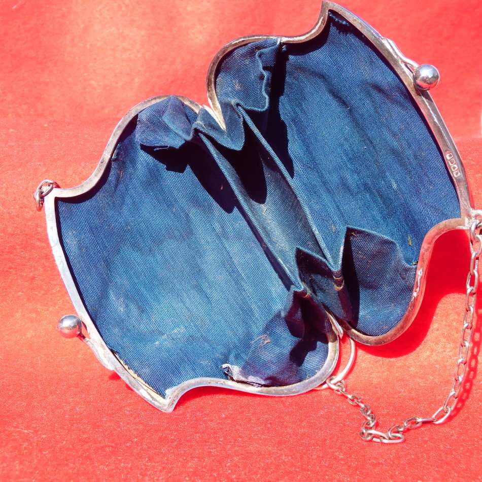 Antique Victorian silver plated 'coin'Purse Ref. JW-14