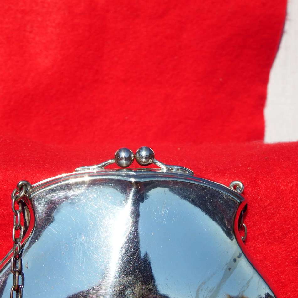 Antique Victorian silver plated 'coin'Purse Ref. JW-14