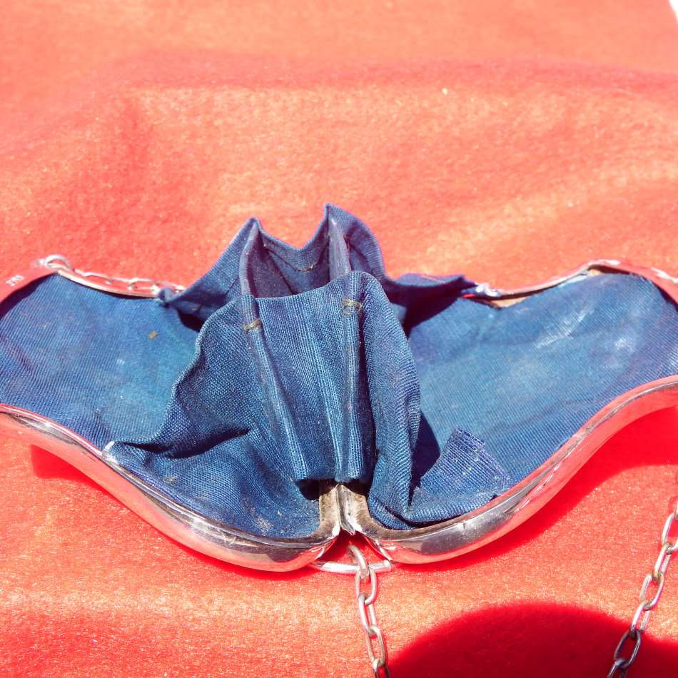 Antique Victorian silver plated 'coin'Purse Ref. JW-14