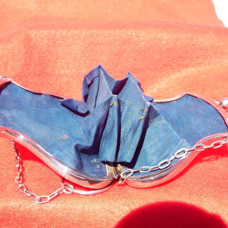 Antique Victorian silver plated 'coin'Purse Ref. JW-14