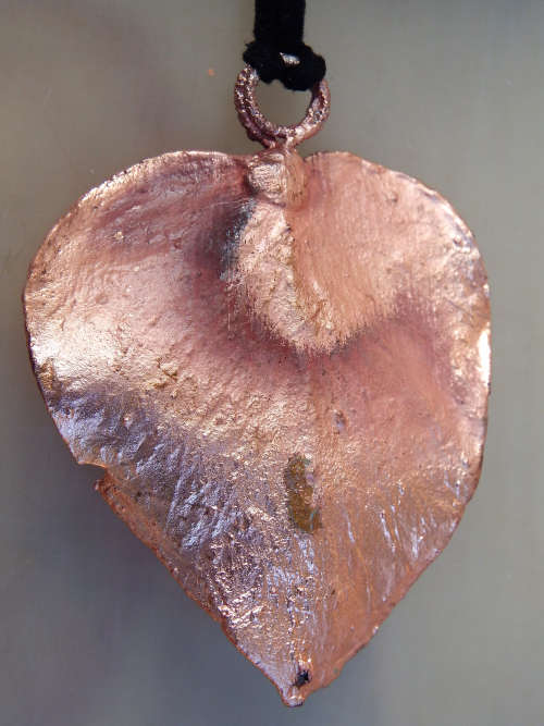 Natures Gifts Jewellery Handmade Copper electroformed pendant with genuine Moonstone stone