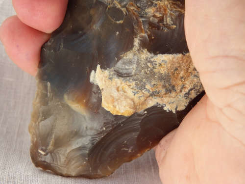 Lower Palaeolithic flint hand axe, around 300,000 years BCE - Ref.# SI/2