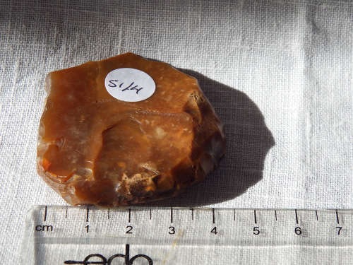 Lower Palaeolithic `Spoon scraper`/Flint slab. 300,000 - 200,000 years BCE -  Ref.# SI/4