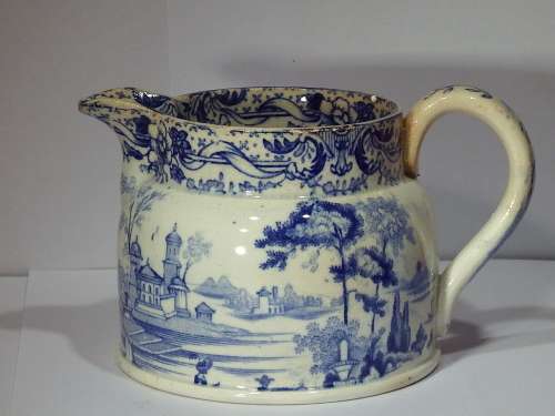 Early transfer printed Cream Jug Circa 1800-1820 Ref. J-27