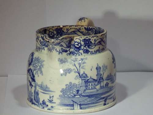 Early transfer printed Cream Jug Circa 1800-1820 Ref. J-27