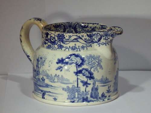 Early transfer printed Cream Jug Circa 1800-1820 Ref. J-27