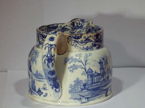 Early transfer printed Cream Jug Circa 1800-1820 Ref. J-27