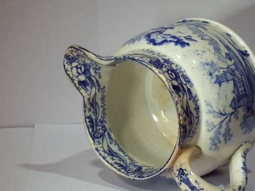 Early transfer printed Cream Jug Circa 1800-1820 Ref. J-27