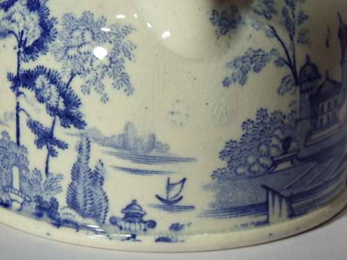 Early transfer printed Cream Jug Circa 1800-1820 Ref. J-27