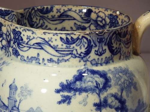 Early transfer printed Cream Jug Circa 1800-1820 Ref. J-27