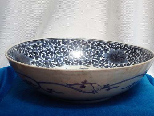 Antique Japanese ceramic Blue and White Bowl Edo period Late 17th Century Ref. B-28
