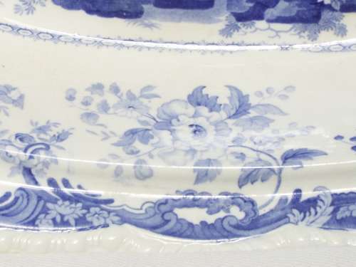 Antique Serving Dish, Mintons Chinese Marine pattern Circa 1830. Ref. B-31