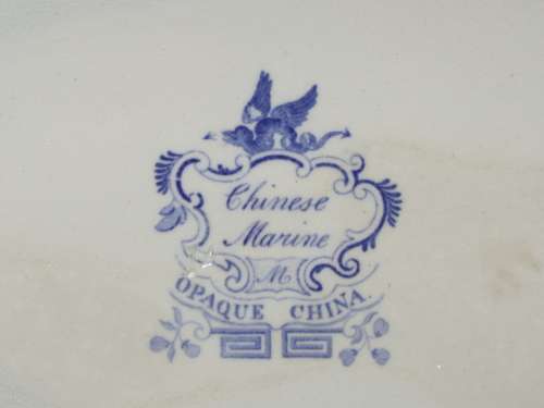 Antique Serving Dish, Mintons Chinese Marine pattern Circa 1830. Ref. B-31