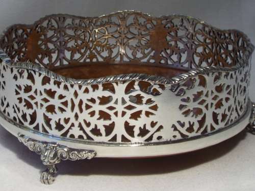 Antique Elkington Silver-Plated Cake Basket c1887. Ref.JW-16