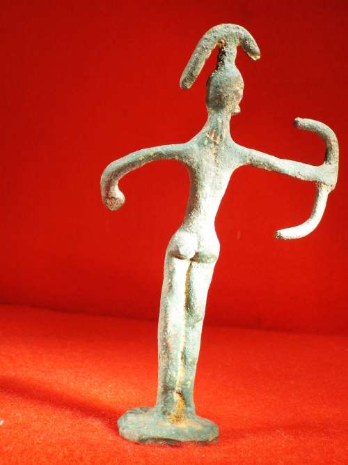 Ancient Geometric Era Greek Replica Bronze figurine of The Archer(?). Ref. MA-33