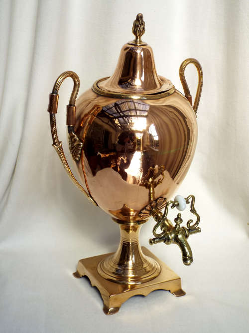Description: Georgian Copper and Brass Samovar Circa 1835. Ref. MA/35