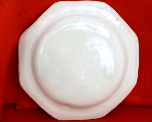 A pair of French provincial faience Botanical plates. 19thCentury. Ref. P/98A+98B