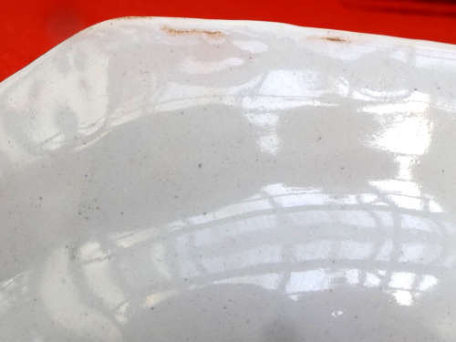 A pair of French provincial faience Botanical plates. 19thCentury. Ref. P/98A+98B