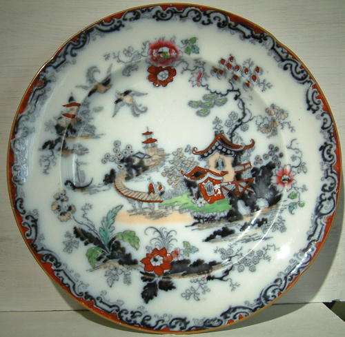 Antique Ashworth 'Chausan' Ironstone China dinner plate  1862-1870