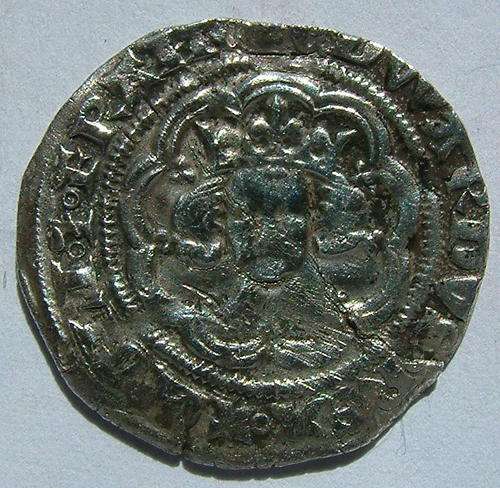 Medieval Silver Half-Groat- Edward III (1312-1377)