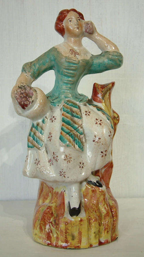 Early Earthenware Figure, unknown maker, possibly 1800-1820 -ref aug95