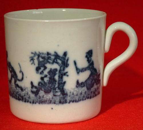 Antique Child's Staffordshire  blue and white transfer Mug 1820-1840 Ref. aug39