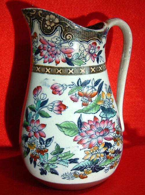 Antique 1868 Thomas Booth Pearlware Jug Ref. aug73
