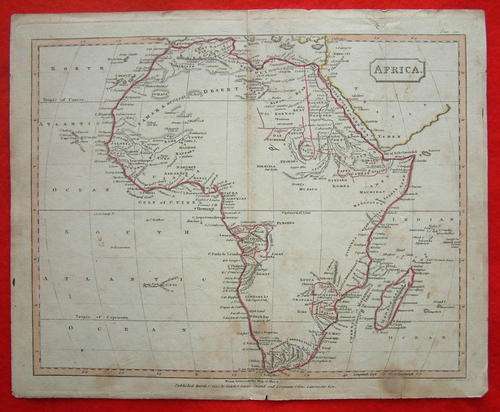 Map of Africa dated 1803 Cadell & Davies with Longman &  Rees Ref.MP/1