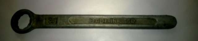 SADF Angola War 1975 Souvenir: Size 14 Ring spanner made in USSR
