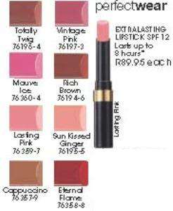 Avon:  Perfect Wear Extralasting Lipstick SPF12 [Cappuccino]
