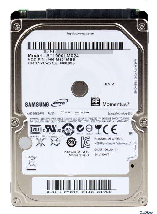 Like new Massive 1Tb 2.5 HDD (Samsung)