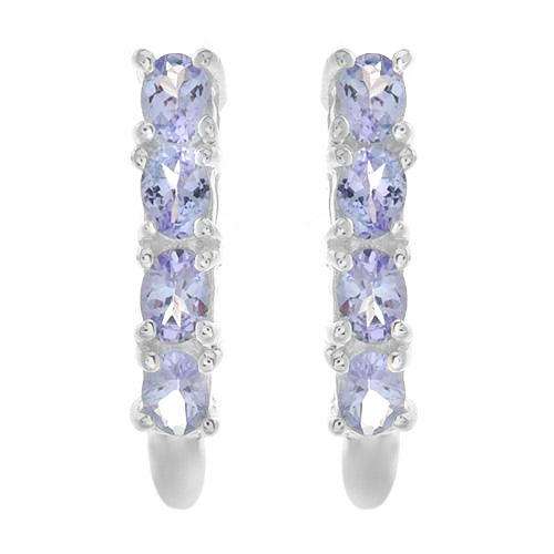 ***R1 800*** Terrific Earrings With 8 Genuine Tanzanites 1.36ctw