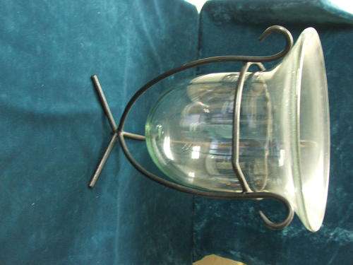 glass flower vase / wine cooler on stand