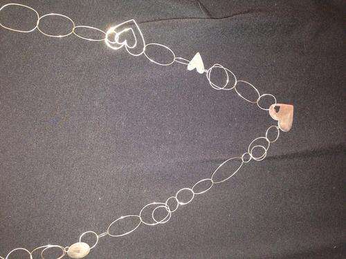 Delicate handmade silver necklace