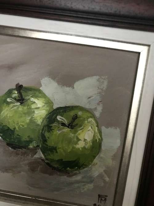still life with apples