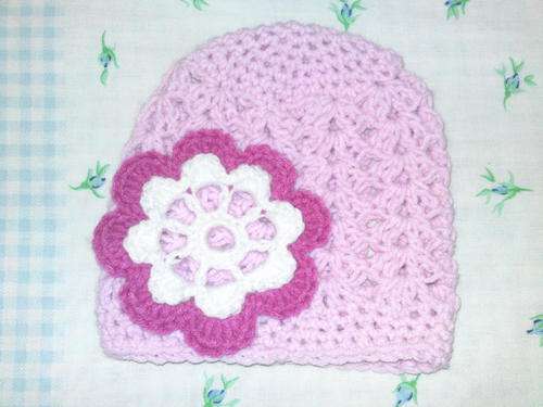 Crochet beanie for baby 0-3 months