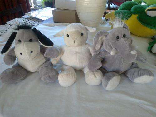 Donkey, lamb, elephant