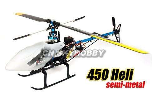 2.4G big 6 channel 450 V2 semi-metal electric RTF helicopter with rc transmitter