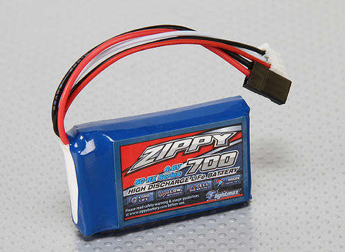 ZIPPY Flightmax 700mAh 6.6V 5C LiFePo4 Receiver Pack