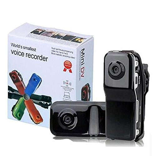 Mini DV MD80 Mini DV DVR Sports Video Recorder Hidden/SPY Camera Camcorder Webcam- Black