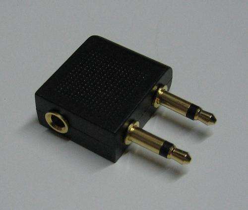 Airplane headphone adapter
