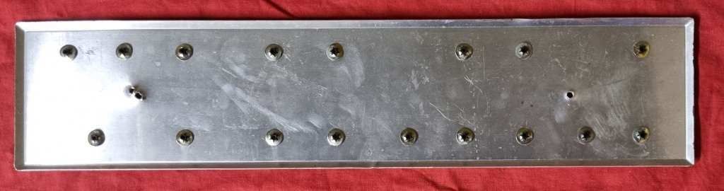 Vintage European Number Plate  ( Sandalloy BS AU 145a )